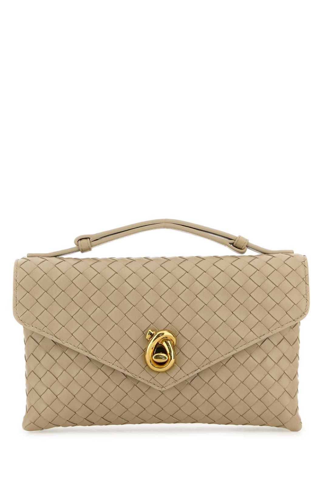 【新品・最安値】BOTTEGA VENETA ボッテガヴェネタ KNOT LOCK NUOVA CLUTCH INTRECCIO ECRUMUSEBRASS 正規品 バッグ 817191V08Z0 9614 243,765円