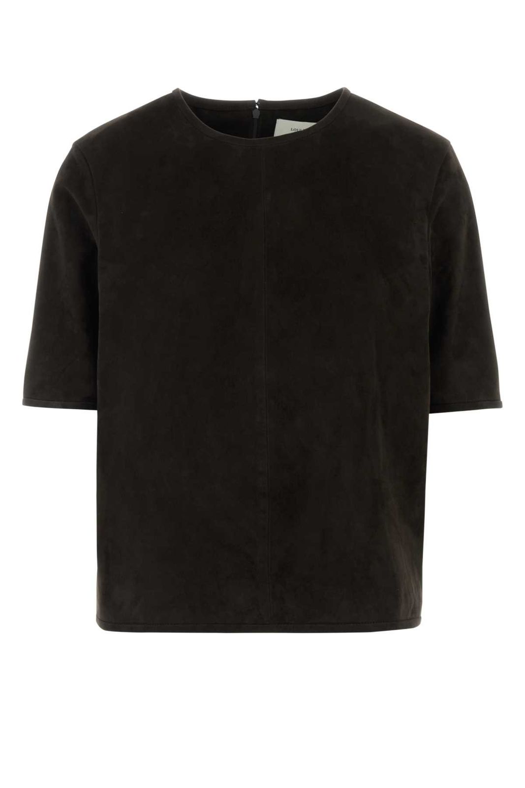【新品・最安値】LOULOU DE SAISON ZAIDA SUEDE BOXY T-SHIRT DARKBROWN 正規品 Tシャツ ZAIDA DARKBROWN