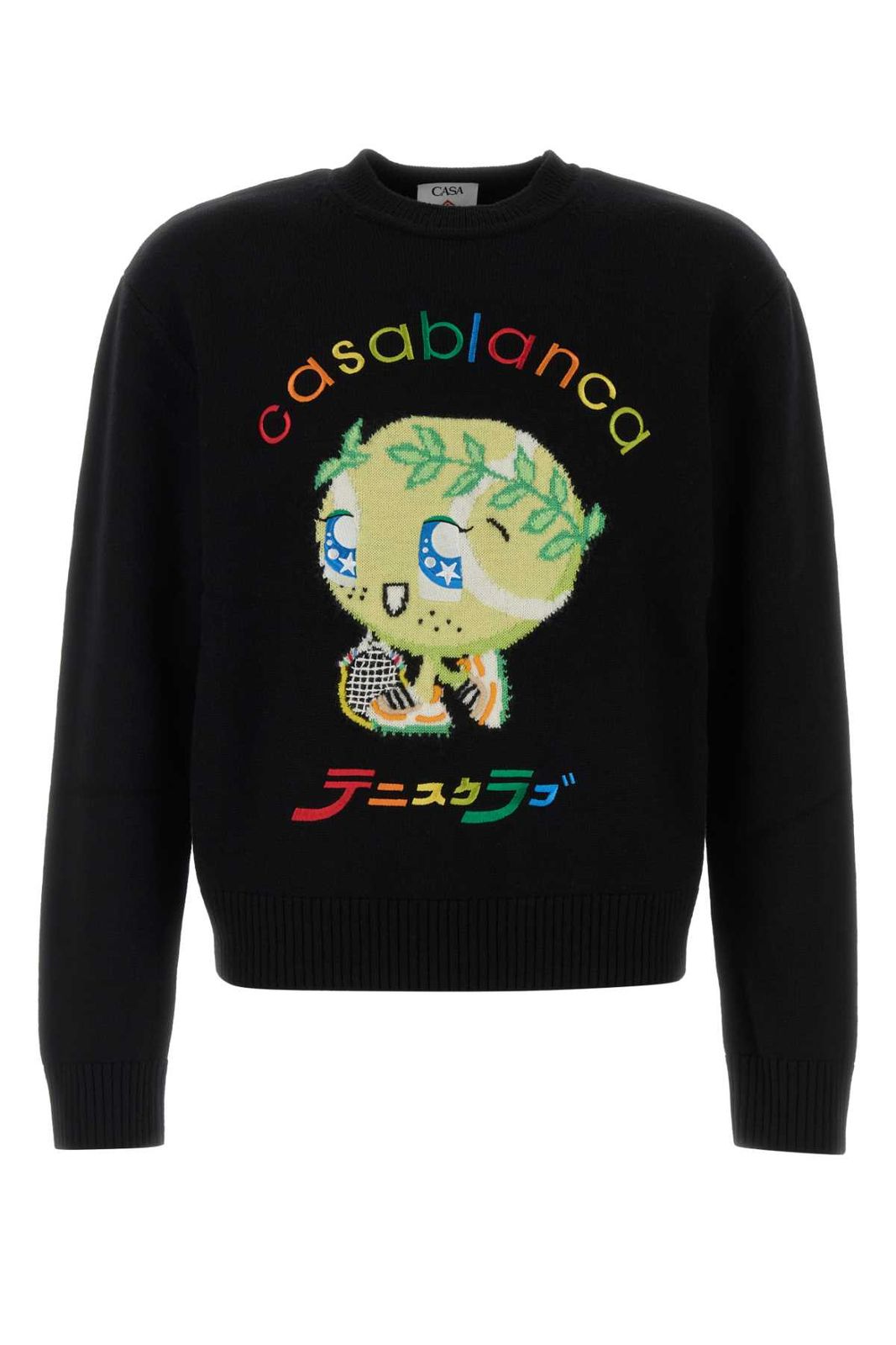 【新品・最安値】CASABLANCA カサブランカ CHARACTER INTARSIA CREW KAWAIITENNISBOY 正規品 衣類 MAW25KW109901 KAWTENBOY 53,040円