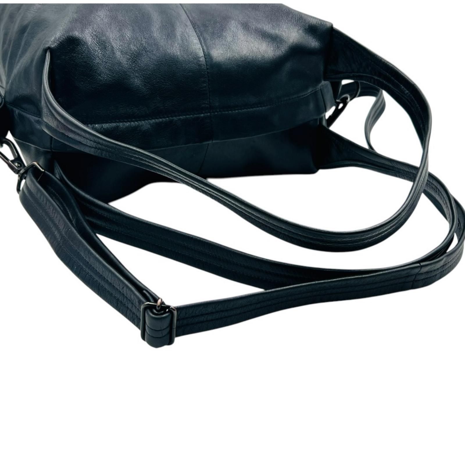 Yohji Yamamoto ヨウジヤマモト discordレザー 牛革 トート ショルダー 