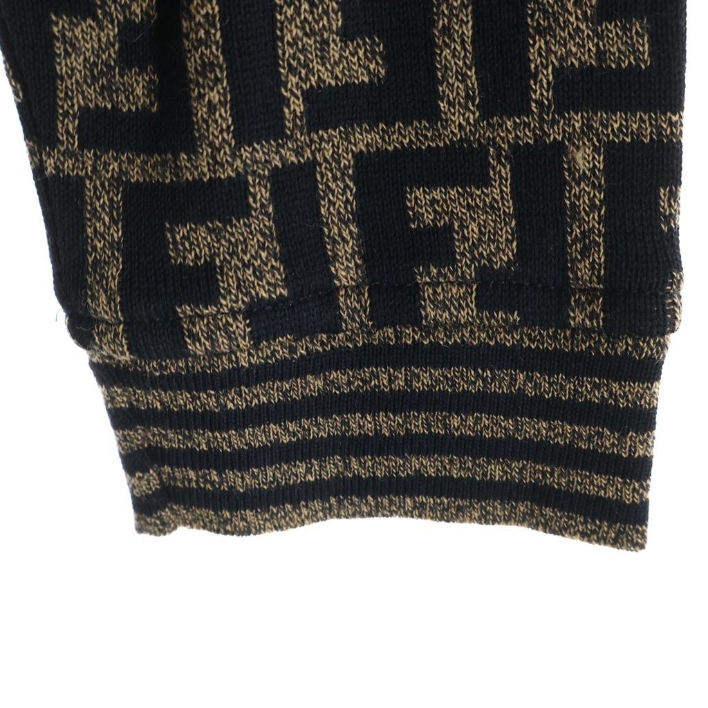 FENDI (フェンディ) 90s VINTAGE FF Wool Cardigan ズッカ柄 ウール
