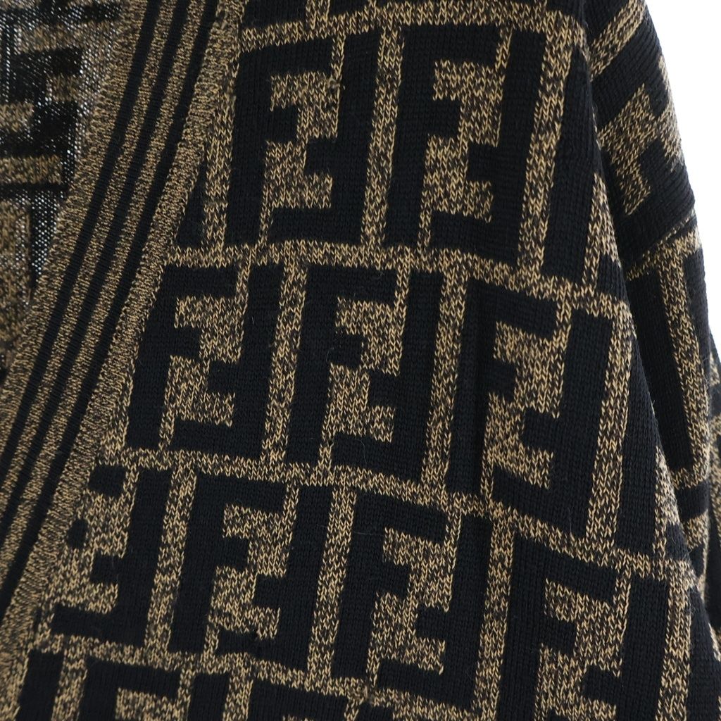 FENDI (フェンディ) 90s VINTAGE FF Wool Cardigan ズッカ柄 ウール