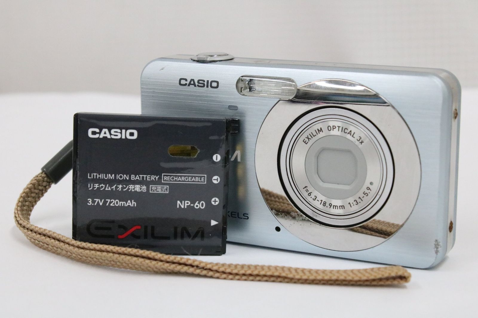 [Return Guarantee] Casio Casio EXILIM EX-Z80 3x Compact Digital Camera with Blue Battery T36
