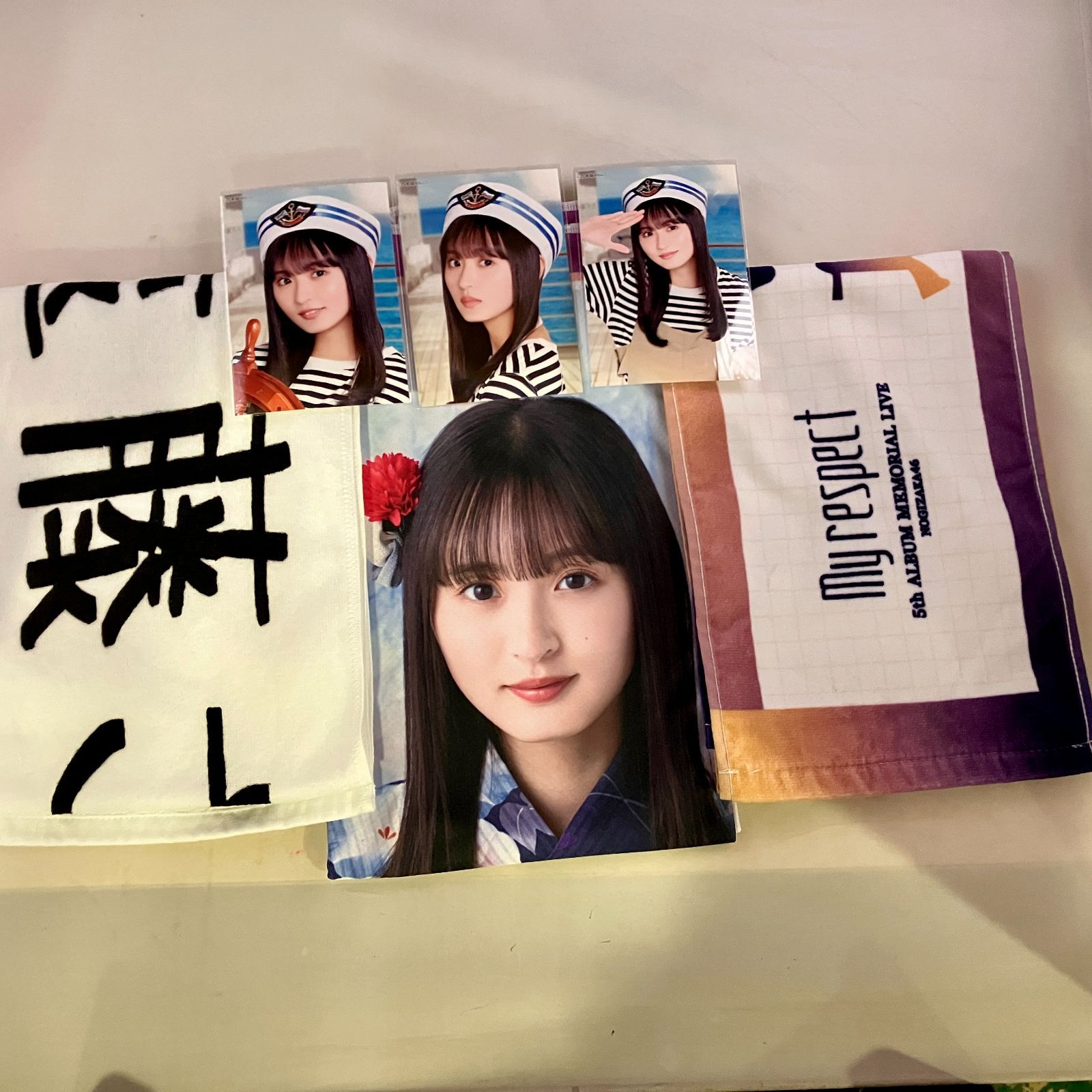 乃木坂46 遠藤さくら タオル（開封済み）3種＋生写真セット まとめ売り