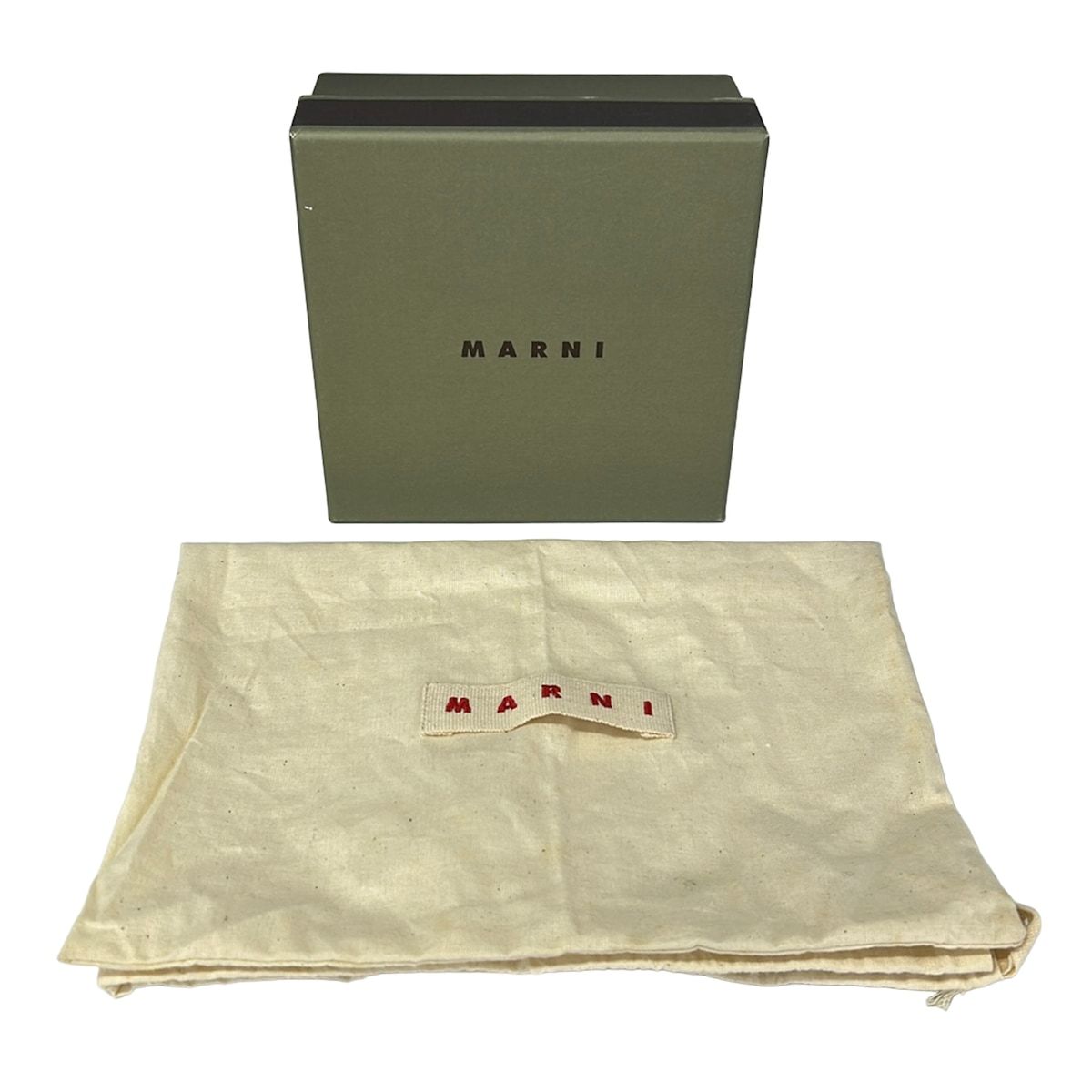 MARNI(マルニ) ネックレス美品 - 黒×グリーン フラワー(花)