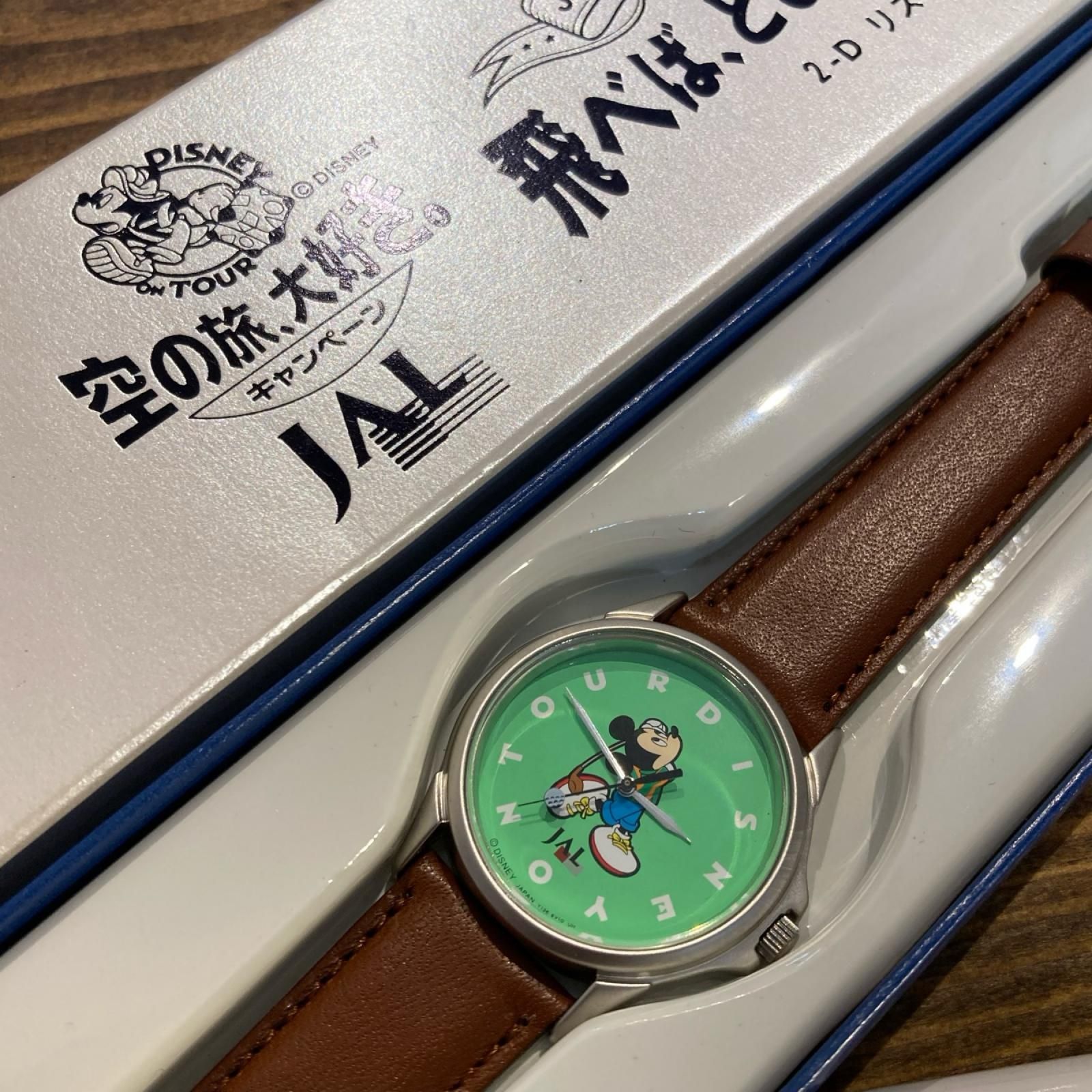 MP586) 90년대 세이코 알바 JAL 디즈니 콜라보레이션 Y136-6E70 시계 배터리 교체 작업품 박스 설명 현재 상품/ 90년대 세이코 알바 디즈니 미키마우스 골프 중고 비매품