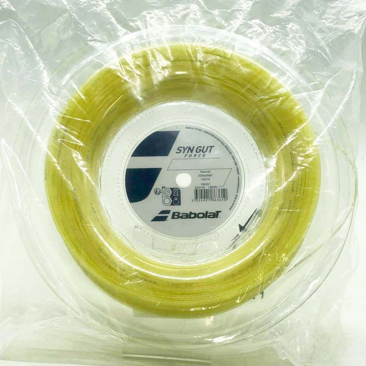 【未使用】バボラ Syn Gut Force 130 シンガット フォース 硬式テニス ストリング ガット 200m ロール ナチュラル 243145 BABOLAT 1.30mm 13,067円
