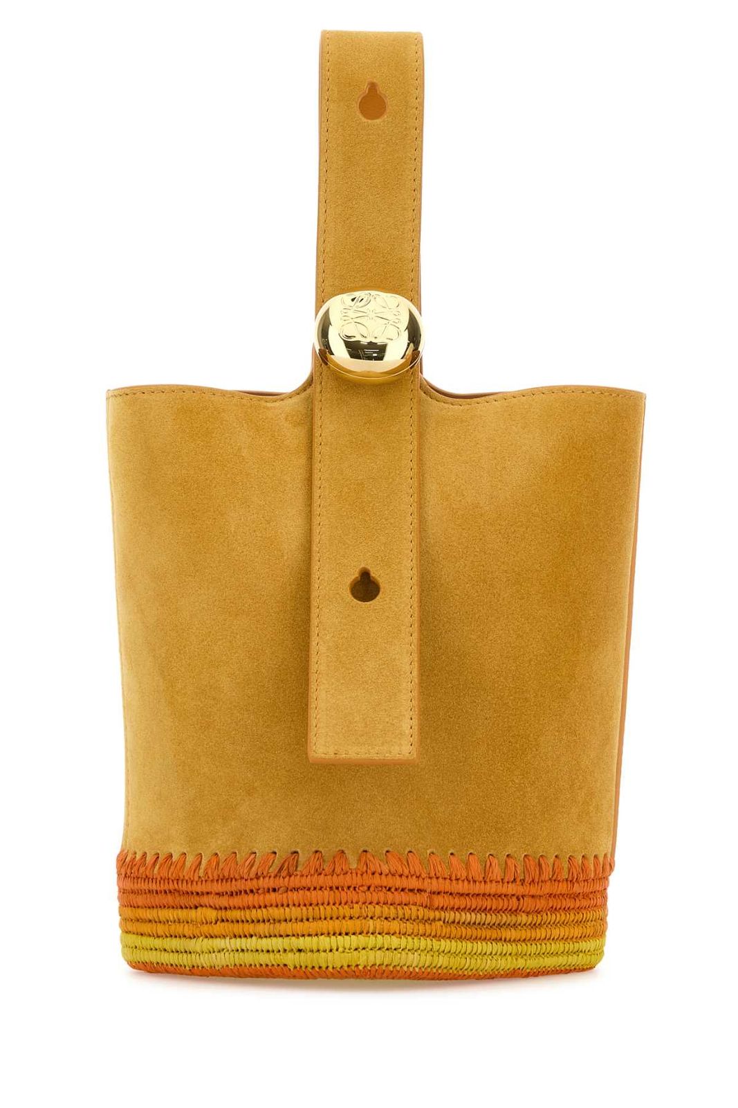 【新品・最安値】LOEWE PAULA'S IBIZA PEBBLE BUCKET MINI CANUTILLO YELLOW 正規品 バッグ AANBBBMX26 YELLOW