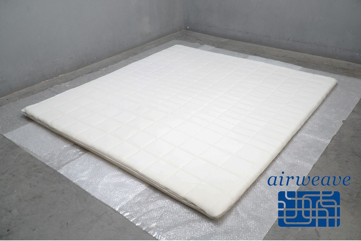 展示極美品 airweave「エアウィーヴ02」高反発 キングサイズ マットレスパッド 薄型マットレス15万010902