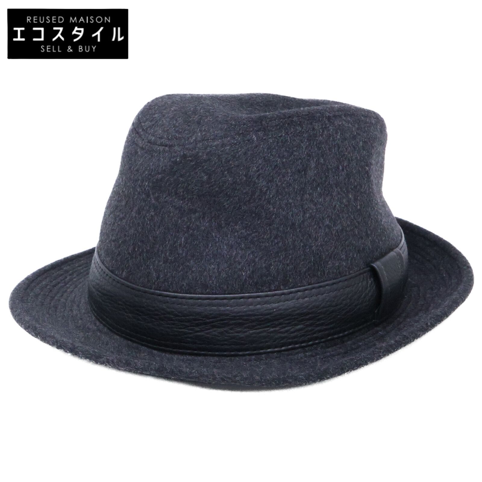 HERMES　エルメス　カシミヤ ディアスキン 中折れハット　58 26,057円