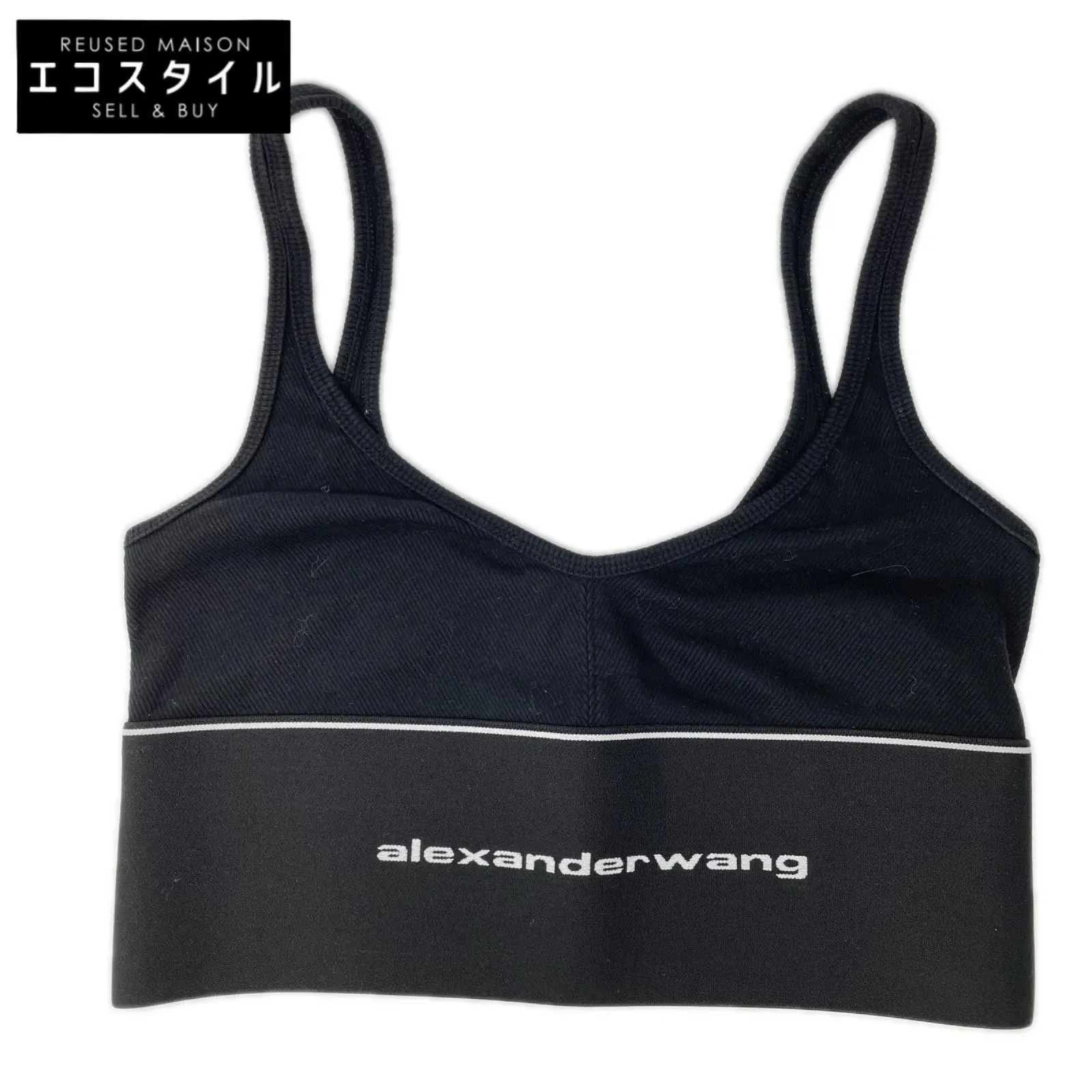 ALEXANDER WANG アレキサンダーワン 1CC4218077 ブラック ロゴ エラ 