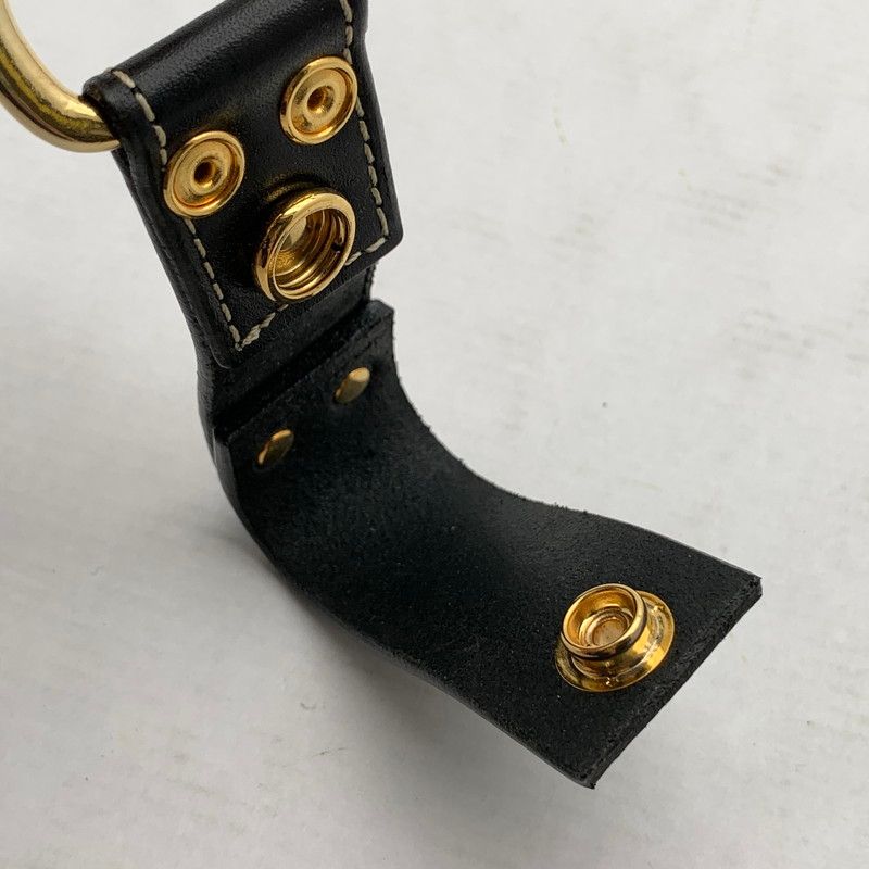 中古品】 UNDERCOVER アンダーカバー キーリング BLACK LEATHER