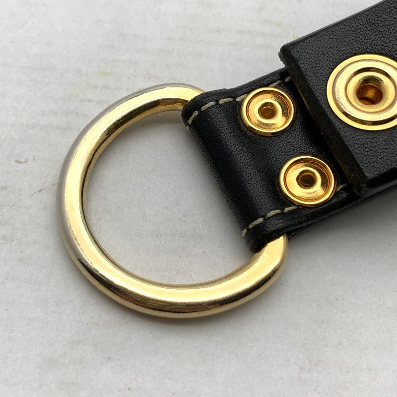 中古品】 UNDERCOVER アンダーカバー キーリング BLACK LEATHER