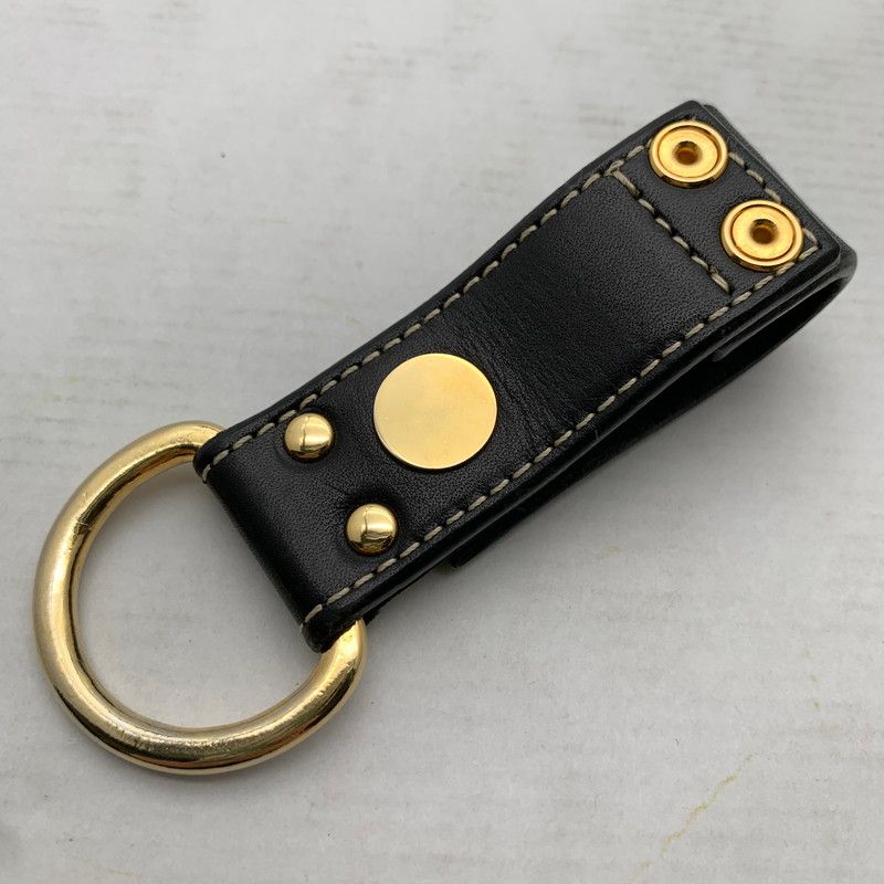 中古品】 UNDERCOVER アンダーカバー キーリング BLACK LEATHER