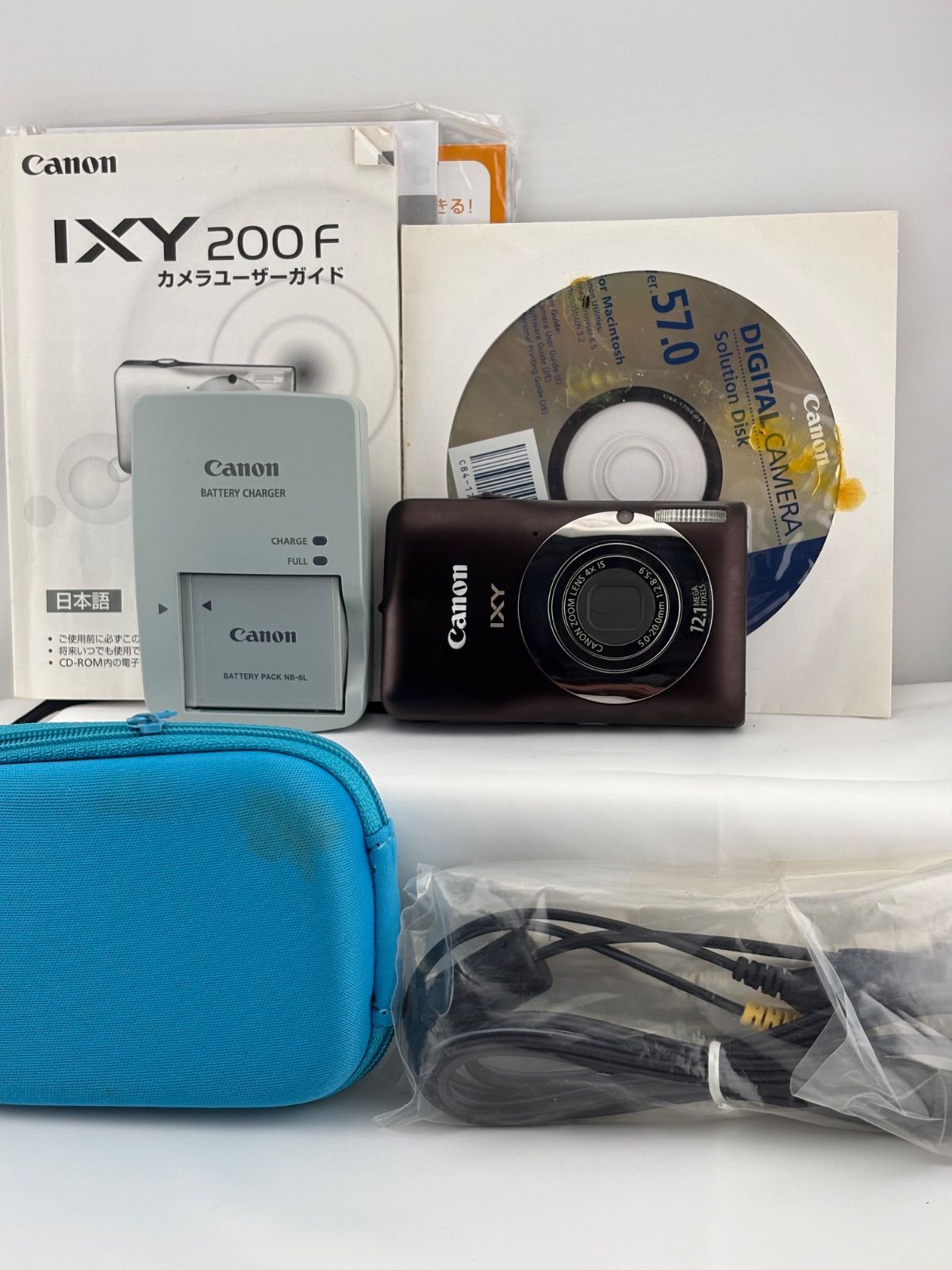 1443 [Operation Confirmed] Canon IXY 200F Brown Canon Ixy Compact Digital Camera