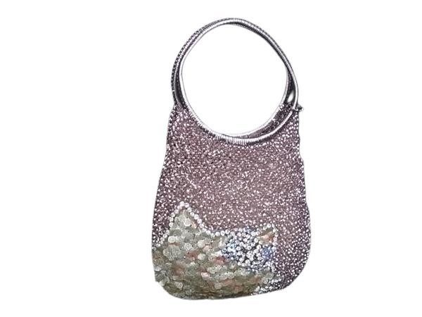 ANTEPRIMA ANTEPRIMA HANDBAG SANRIO COLLABORATION HELLO KITTY WIRE BAG PINK PVC WIRE WOMEN'S SILVER HARDWARE BEAUTIFUL