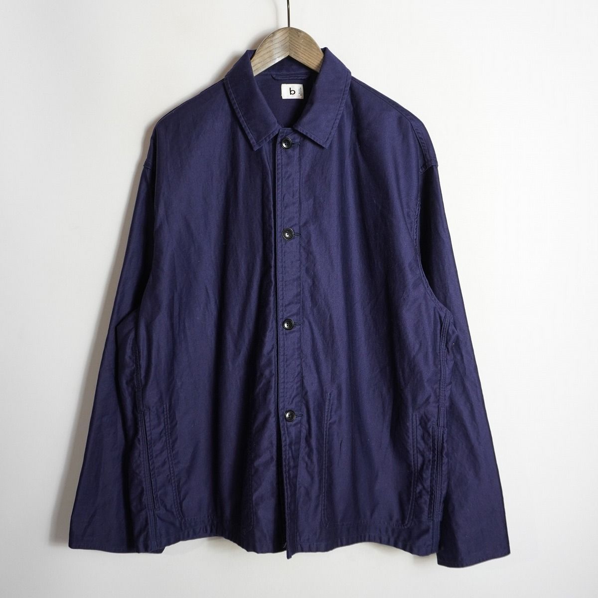 美品 BLURHMS ROOTSTOCK ブラームス ルーツストック モールスキン カバーオール ジャケット broots21f5 サイズ4 紺 5936Q♪ 15,048円