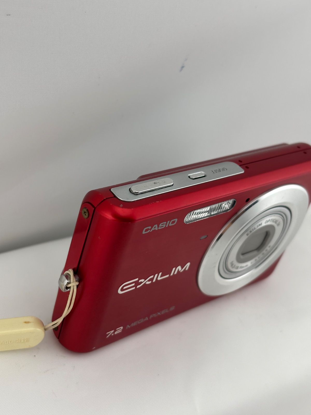 1591【美品、動作確認済み】 CASIO EXILIM EX-Z77 レッド カシオ