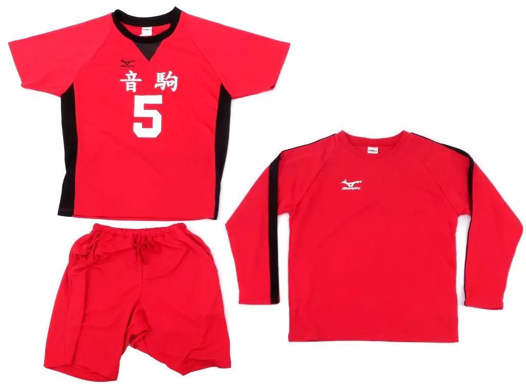 [Used] Clothing and accessories: Kozume Kenma Loungewear(3-piece set) Red Men's M size Haikyu!!×Shimamura"