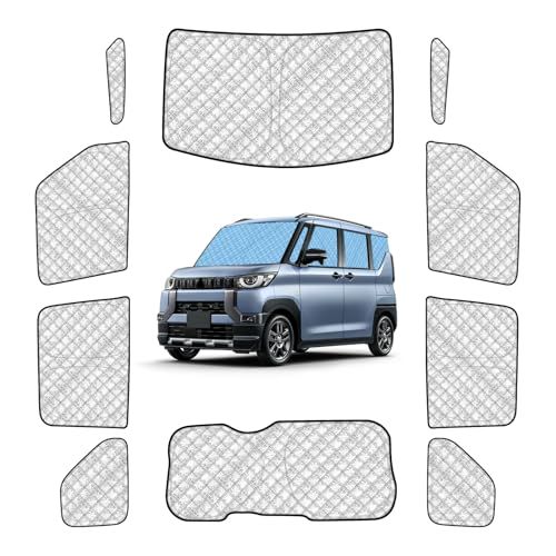 三菱 デリカミニ 専用サンシェード 全窓対応 車用 遮光シェード DELICA MINI 車窓日よけ 車中泊グッズ はめ込み式 プライバシー確保 車用カーテン 盗難防止アウトドア 仮眠 車内の暑さ対策 カーフィルム カーシェード サイド カー 50ee7836