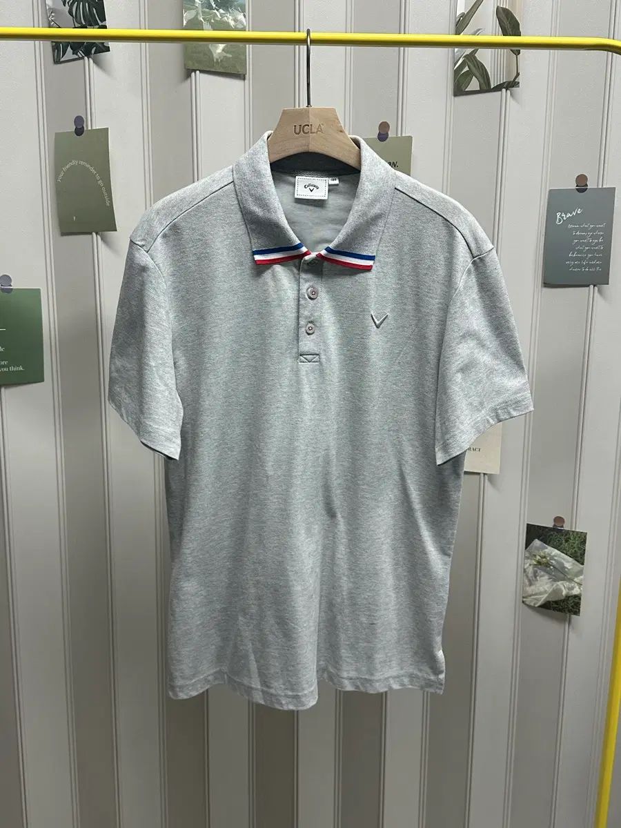 正規品 Callaway キャロウェイ 新モデル グレー 半袖 カラーTシャツ ゴルフウェア