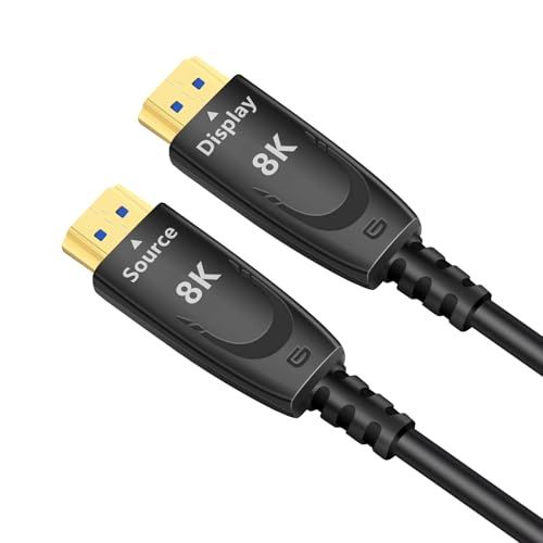 DTECH 8K 光ファイバー HDMI ケーブル 8M 8K@60HZ 4K@120Hz 2K@144Hz 48Gbps 対応★m 684c9346