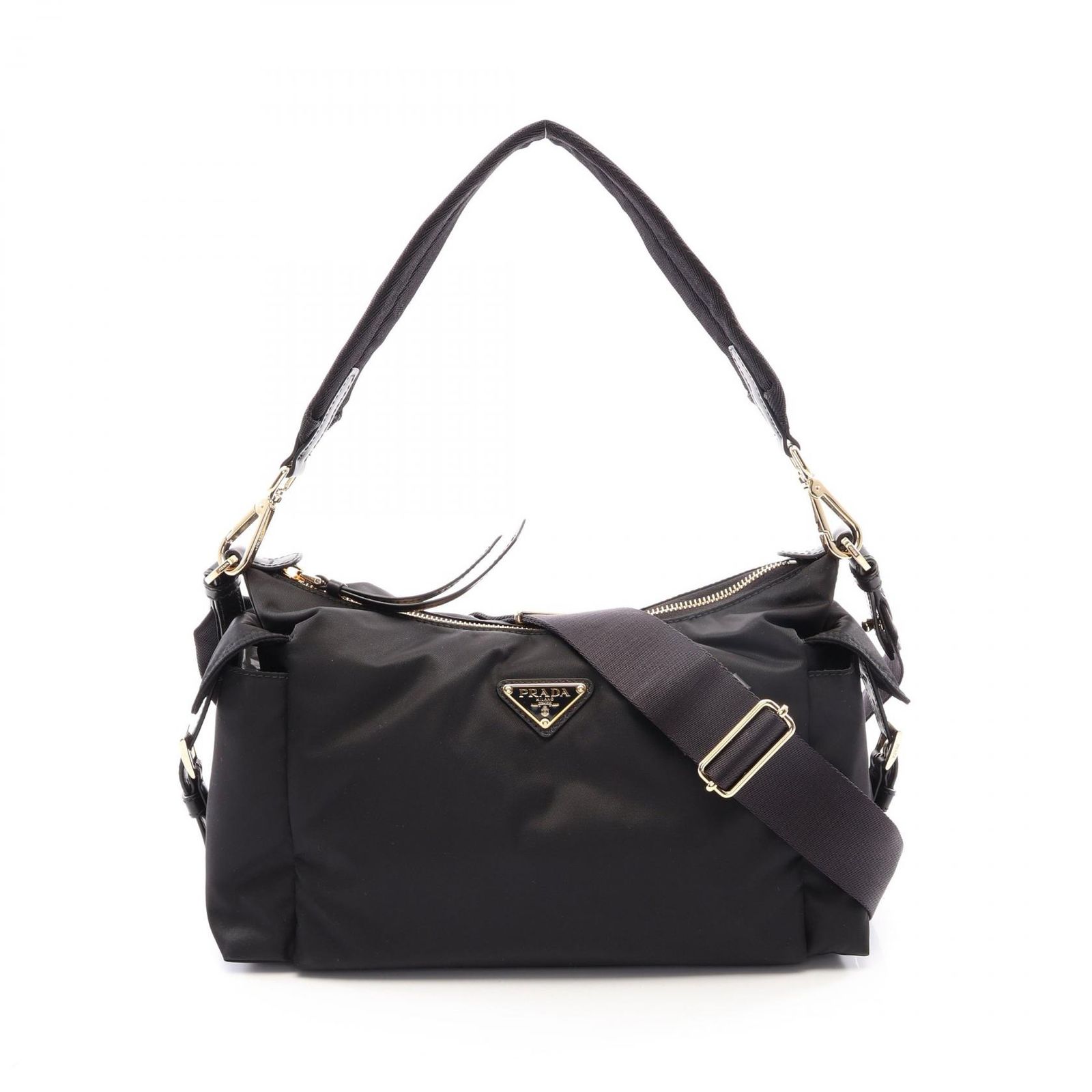 PRADA プラダ TESSUTO + VITELLO 2WAY ショルダーバッグ