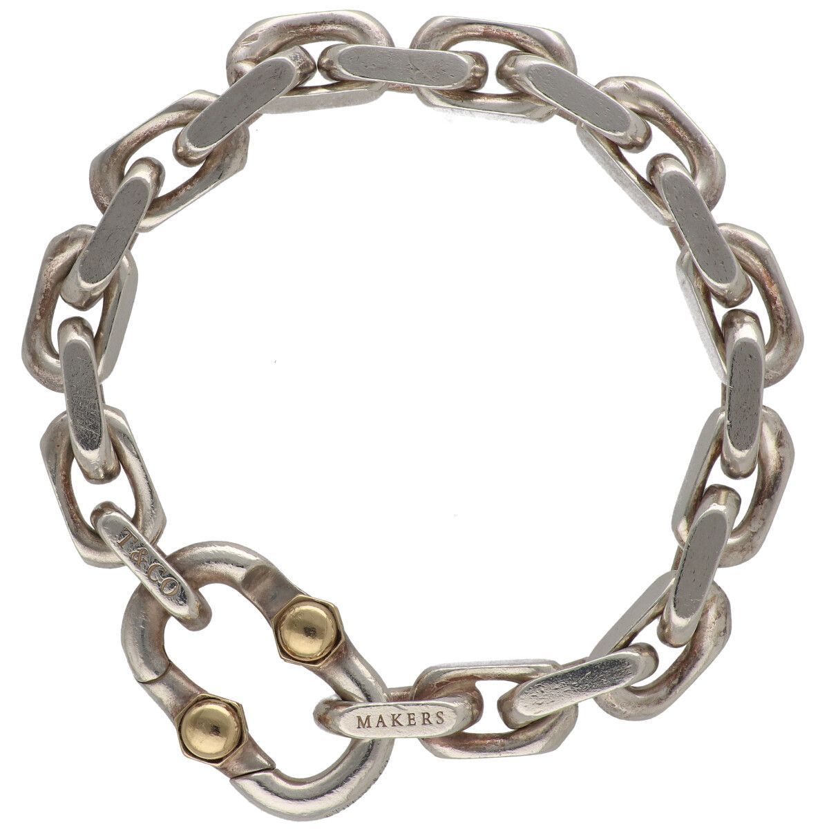 中古】 Tiffany ＆ Co. ティファニー メイカーズ ワイドチェーン