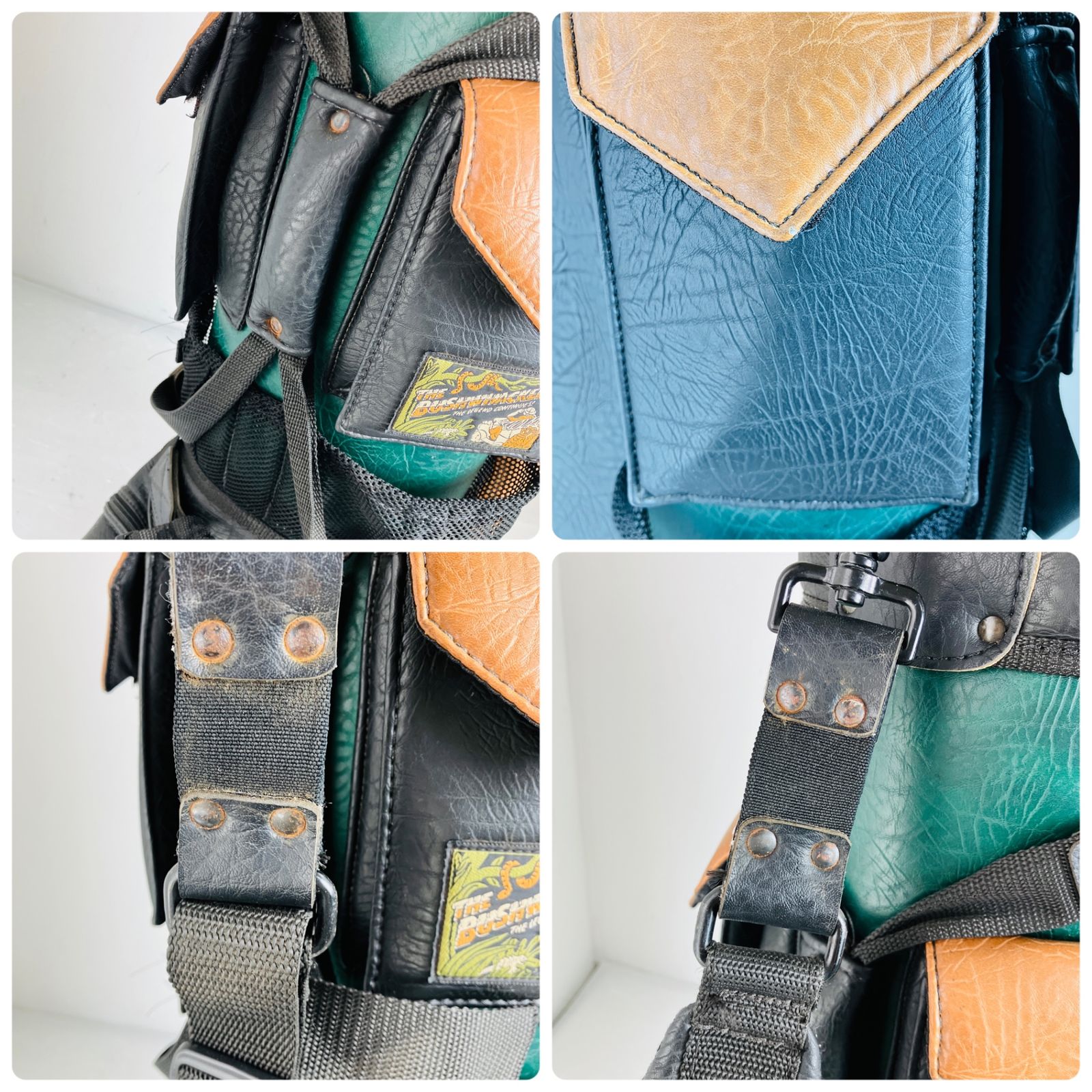 【激レア】BELDING ディズニー ゴルフ　キャディバッグ ヴィンテージ BELDING ベルディング レザー 8.5型 カートタイプ ヴィンテージ