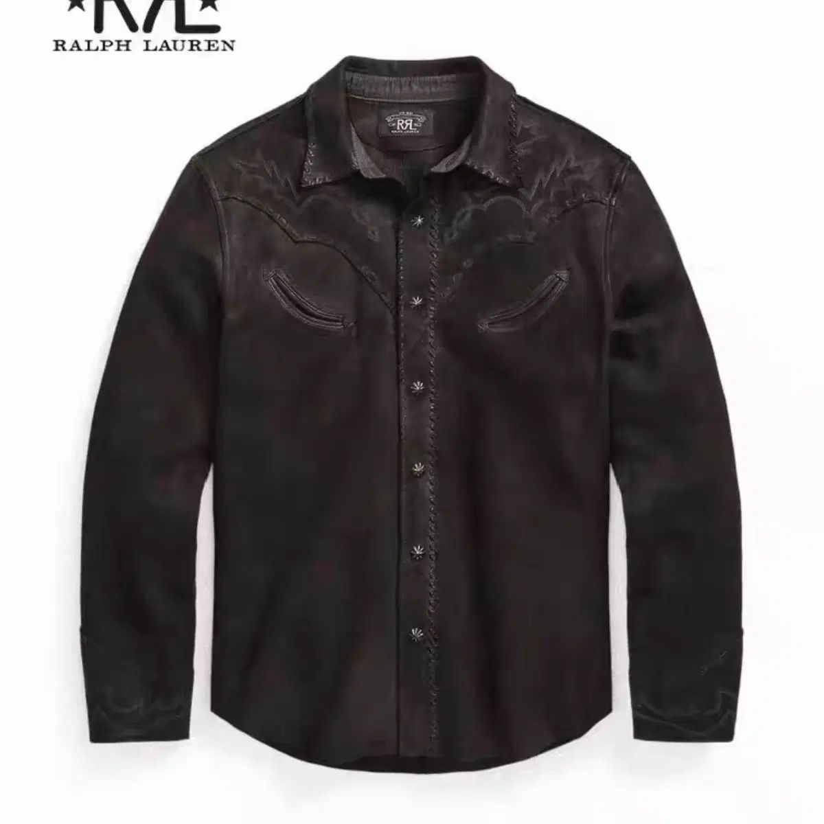 RRL(ダブルアールエル) スウェード ダブル シャツ M