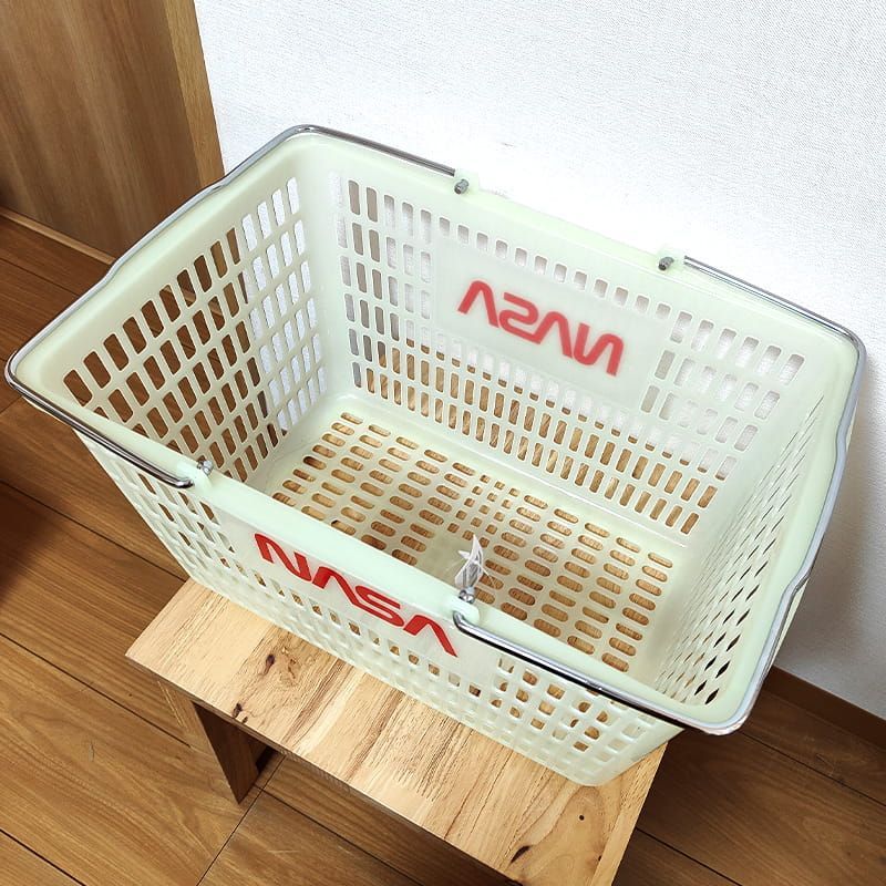 買い物かご ショッピングバスケット NASA 2個セット 蓄光 可愛い レジ