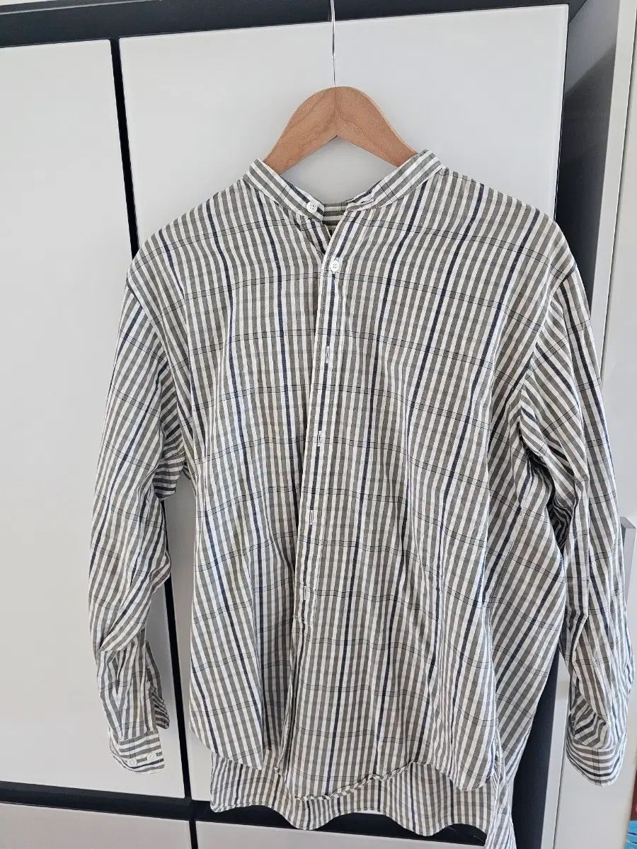 ピグベル バンドカラー ストライプシャツ 2サイズ