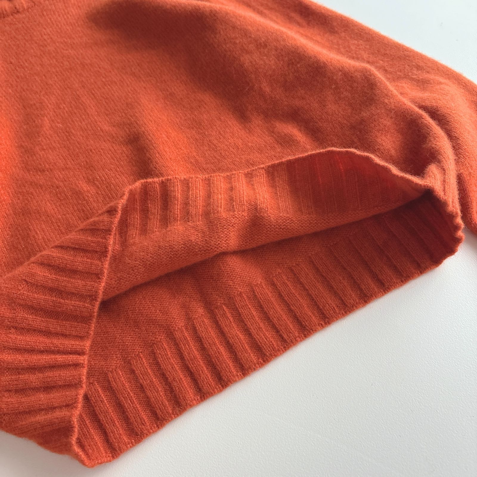 超新品！美品MARGARET HOWELL オレンジブラウン長袖ニット MARGARET HOWELL マーガレットハウエル / WOOL CASHMERE ウール