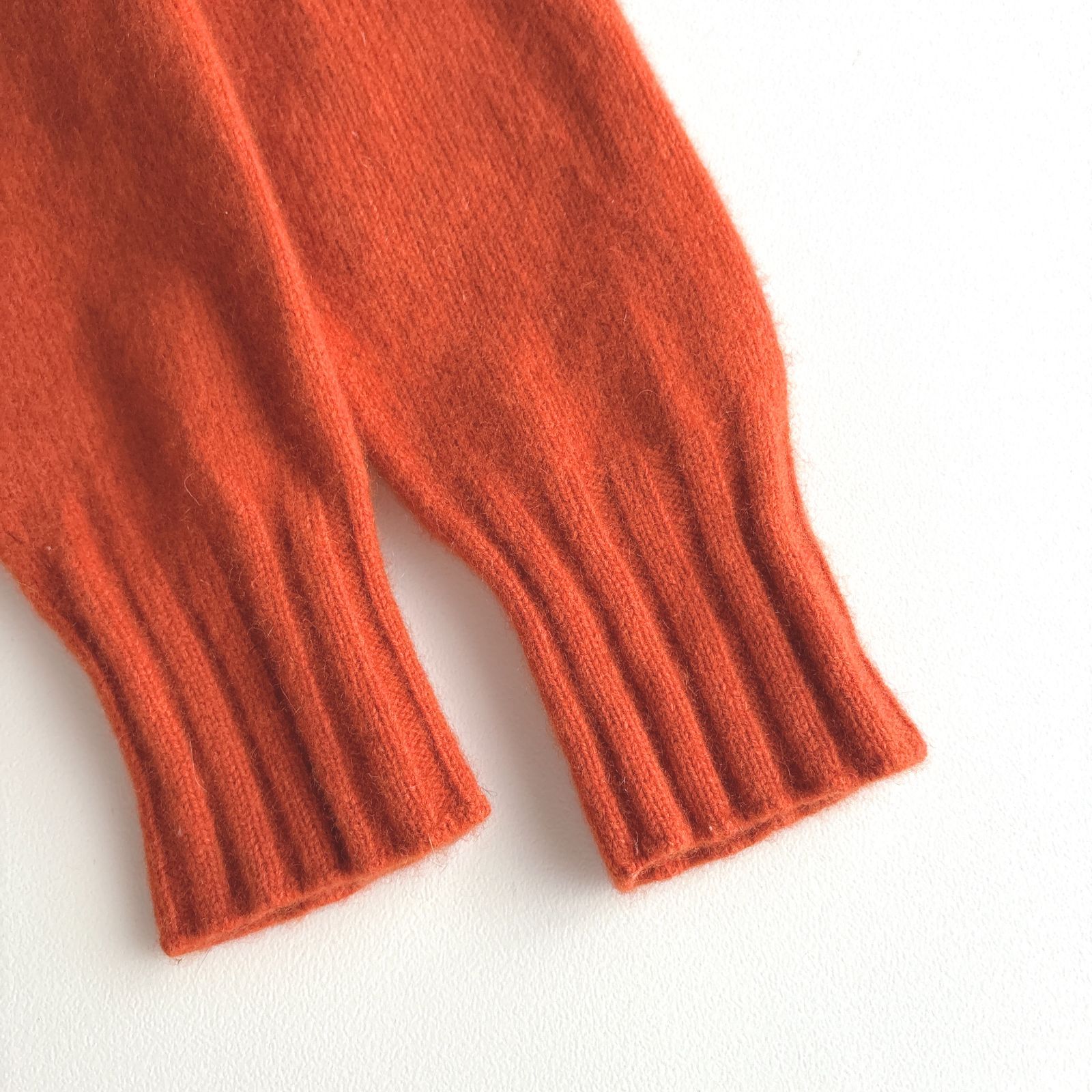 超新品！美品MARGARET HOWELL オレンジブラウン長袖ニット MARGARET HOWELL マーガレットハウエル / WOOL CASHMERE ウール