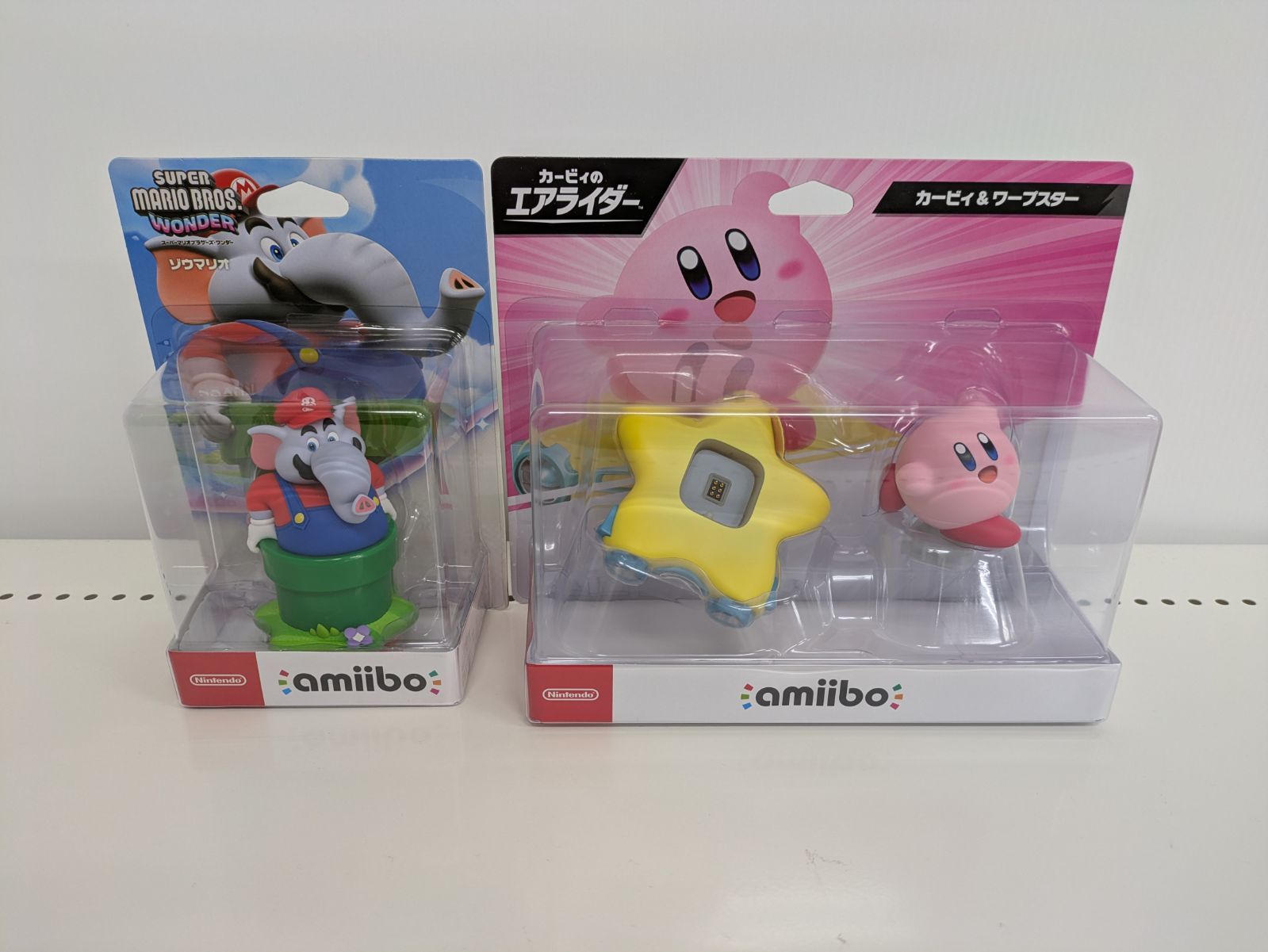 amiibo 2個セット カービィ&ワープスター ゾウマリオ 任天堂