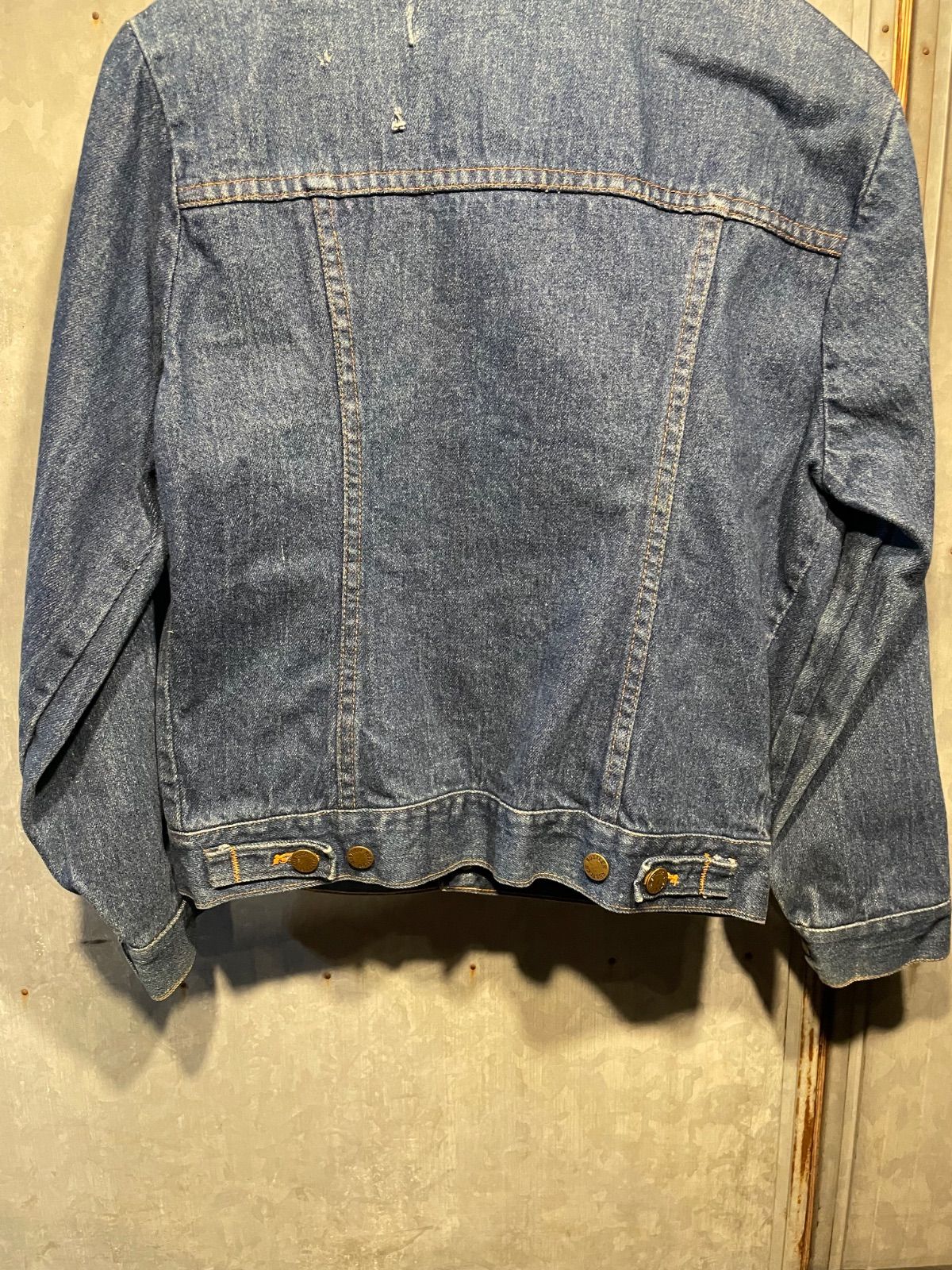RUSTLER 70〜80年代 デニムトラッカージャケット(濃紺・タグXL・USA製) 13