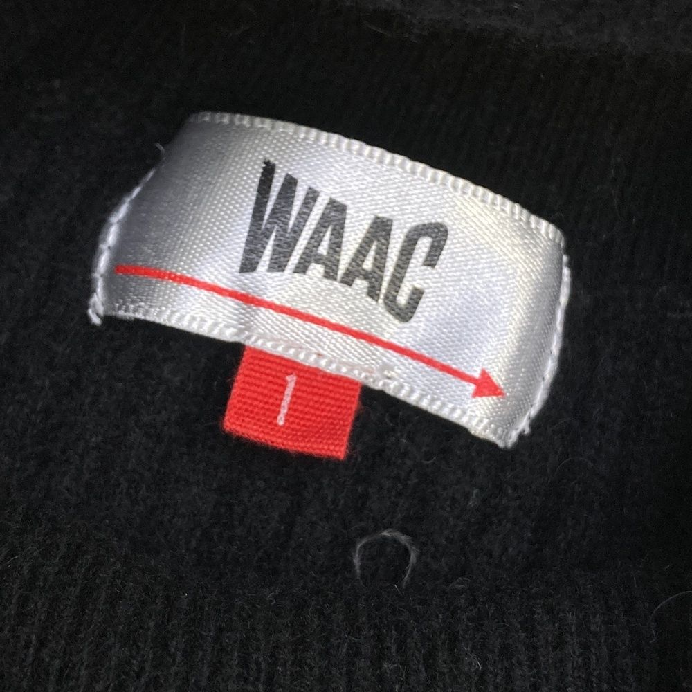 WAAC ブラック セーター 1サイズ サイズ：1 WAAC ワック タートルネック ニットセーター カシミヤ混
