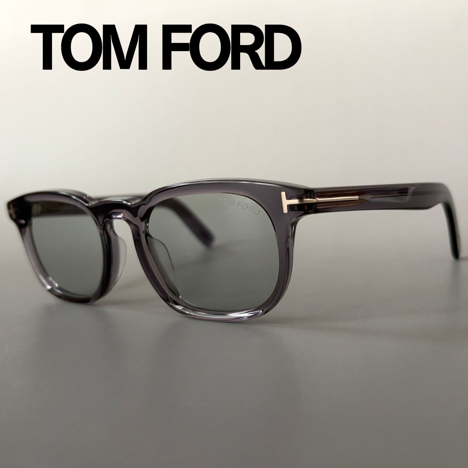 トムフォード サングラス TOM FORD スクエア グレー クリア スモークレンズ 新品 イタリア製 レディース メンズ アジアンフィット 29,770円