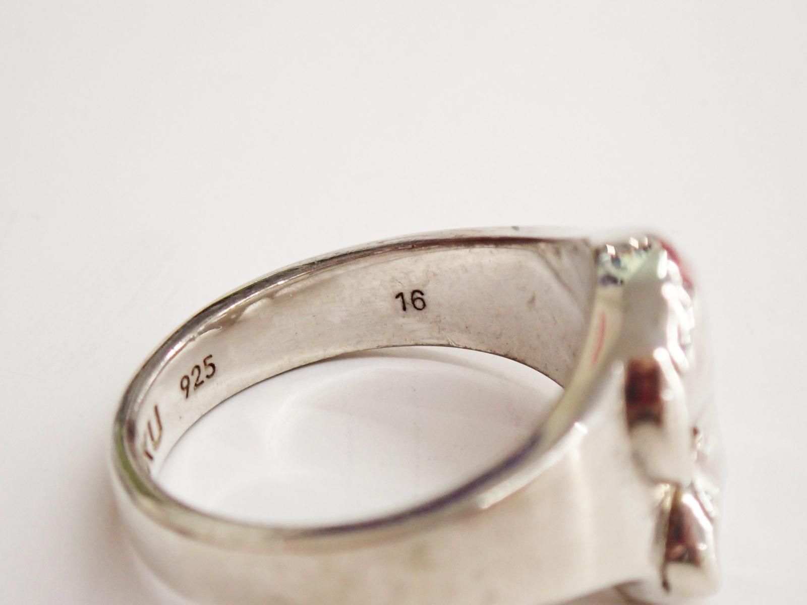 ☆10439☆DAIRIKU ダイリク D Silver Ring ディー シルバー リング 16