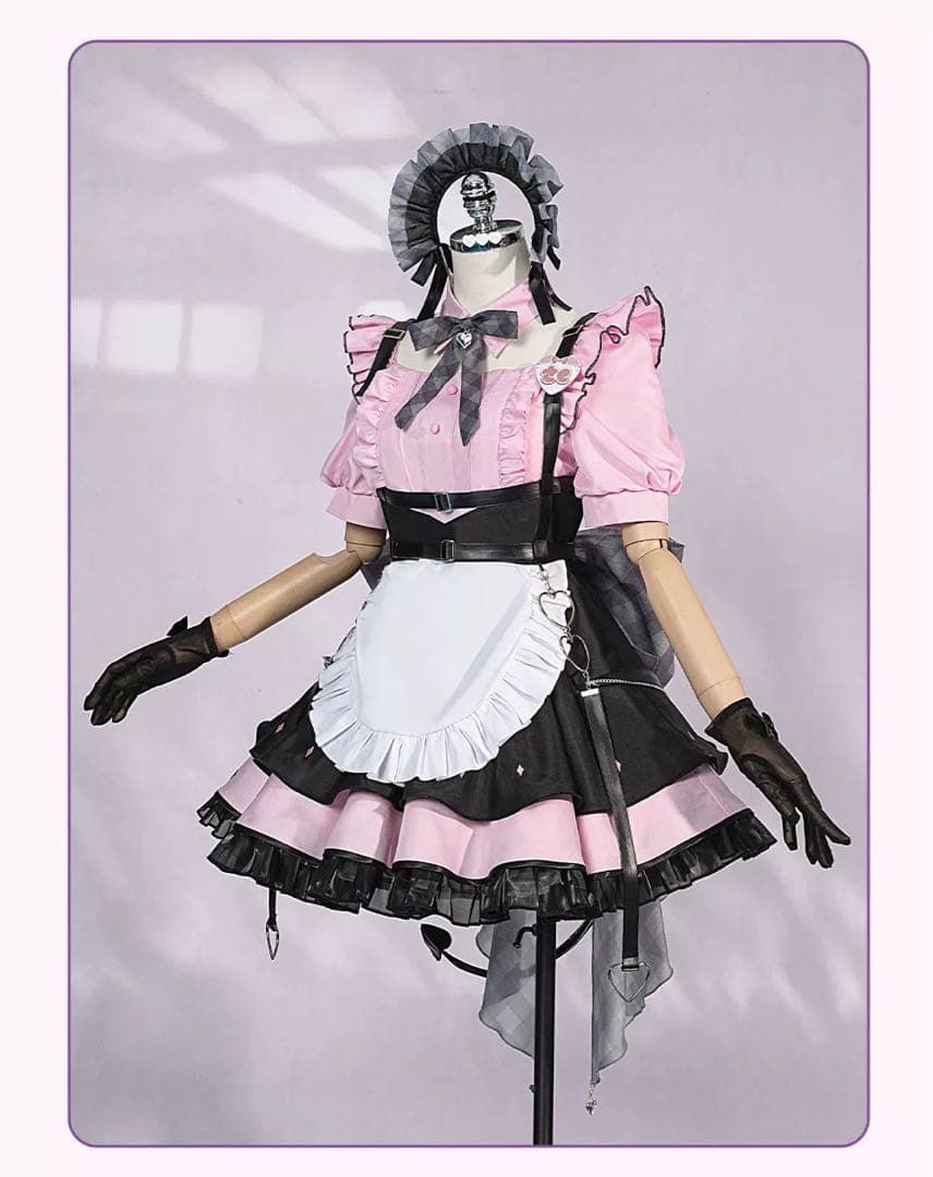新品 CGCOS にじさんじ　戌亥とこ　メイド服　コスプレ衣装(ウィッグ・靴対応)