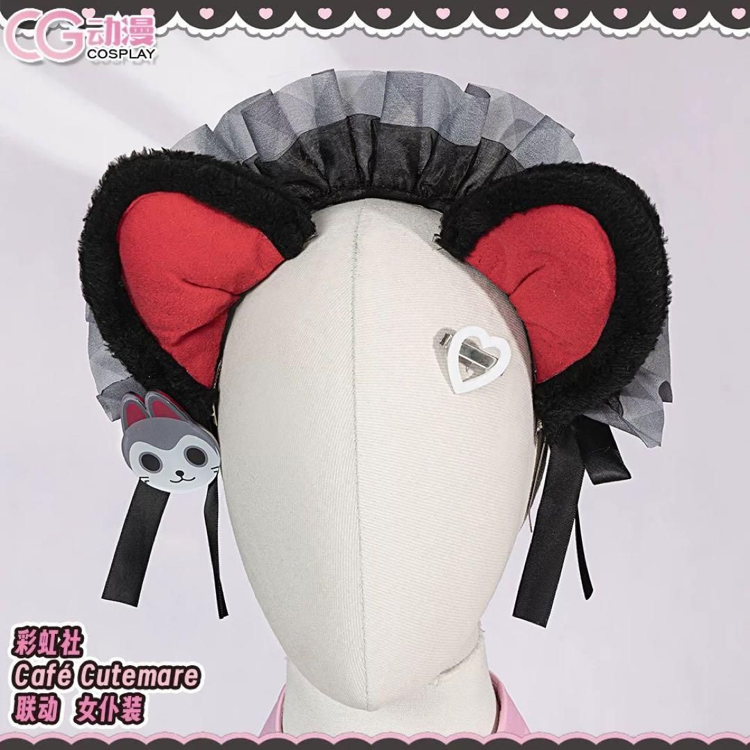 新品 CGCOS にじさんじ　戌亥とこ　メイド服　コスプレ衣装(ウィッグ・靴対応)