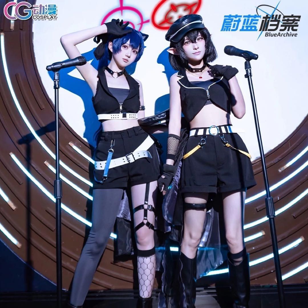 新品 CGCOS ブルーアーカイブ　黒見セリカ　奥空アヤネ　コスプレ(ウィ・靴対応)