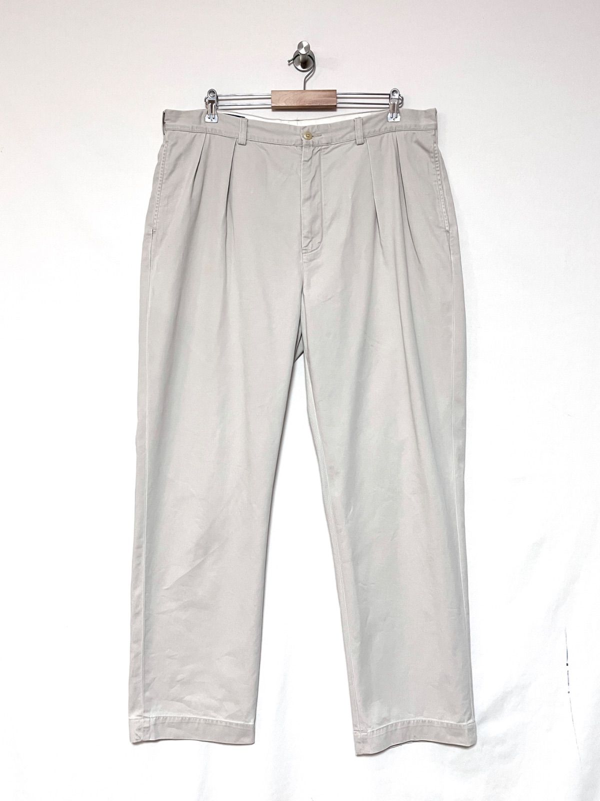 Polo RALPH LAUREN】90s ANDREW 2タックチノパンツ W38 L32 ライト
