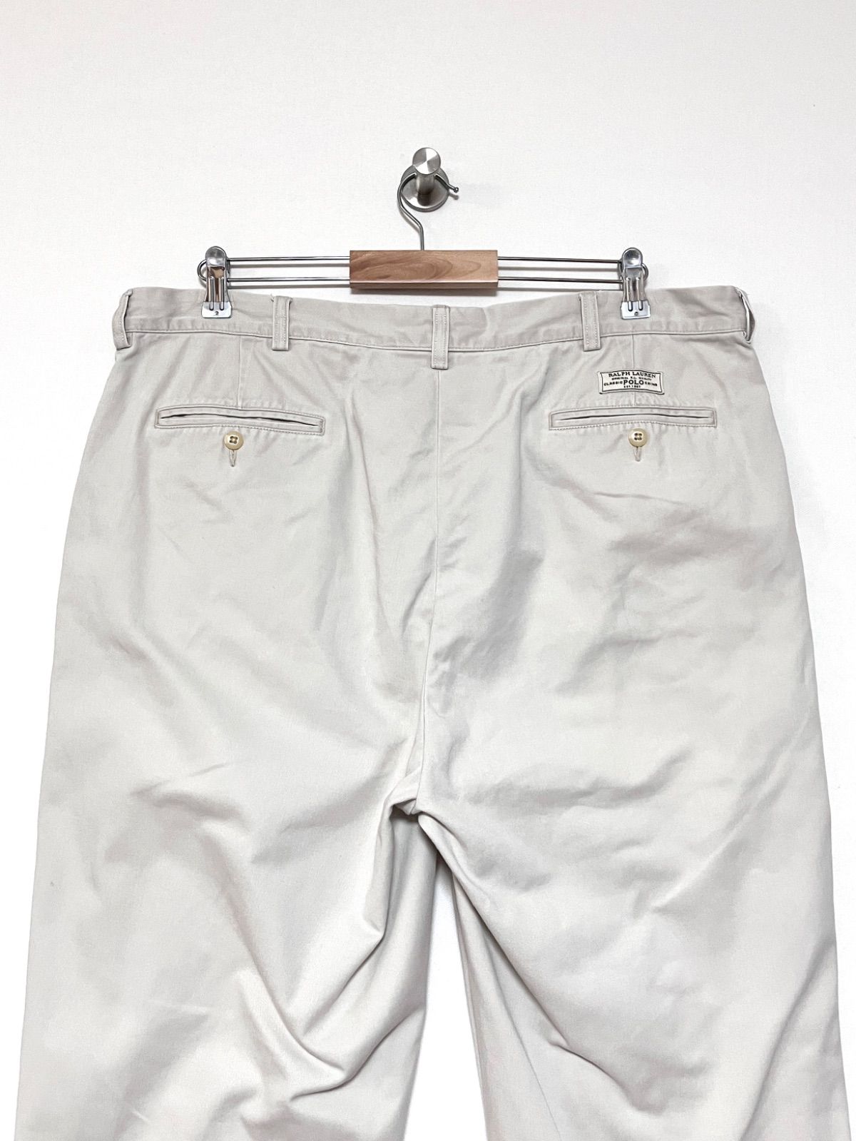 Polo RALPH LAUREN】90s ANDREW 2タックチノパンツ W38 L32 ライト
