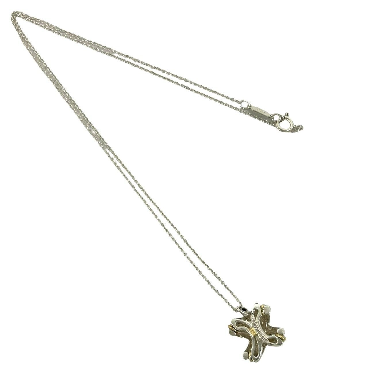 極 美品 TIFFANY&Co. ティファニー シグネチャー クロス ネックレス