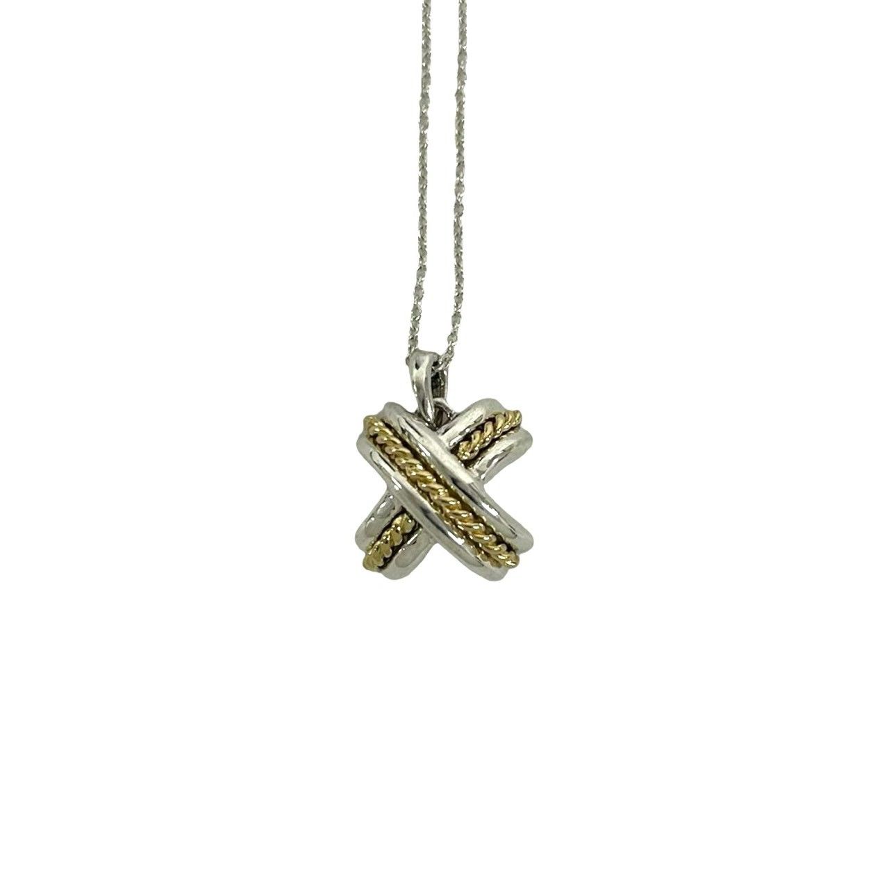 極 美品 TIFFANY&Co. ティファニー シグネチャー クロス ネックレス