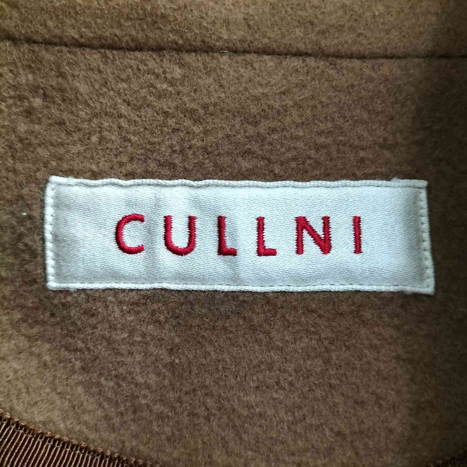クルニ CULLNI フライフロントウールステンカラーコート メンズ JPN：0
