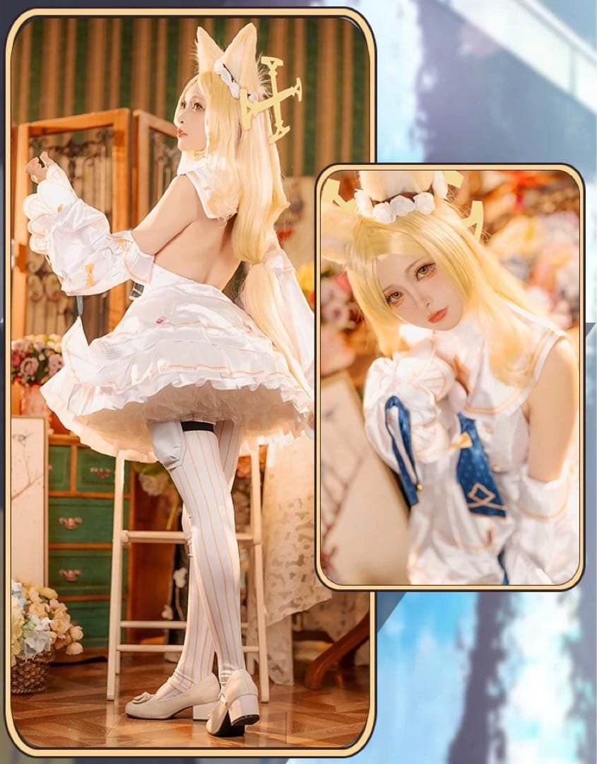 新品 CGCOS ブルーアーカイブ　百合園セイア　コスプレ衣装(ウィッグ・靴対応)