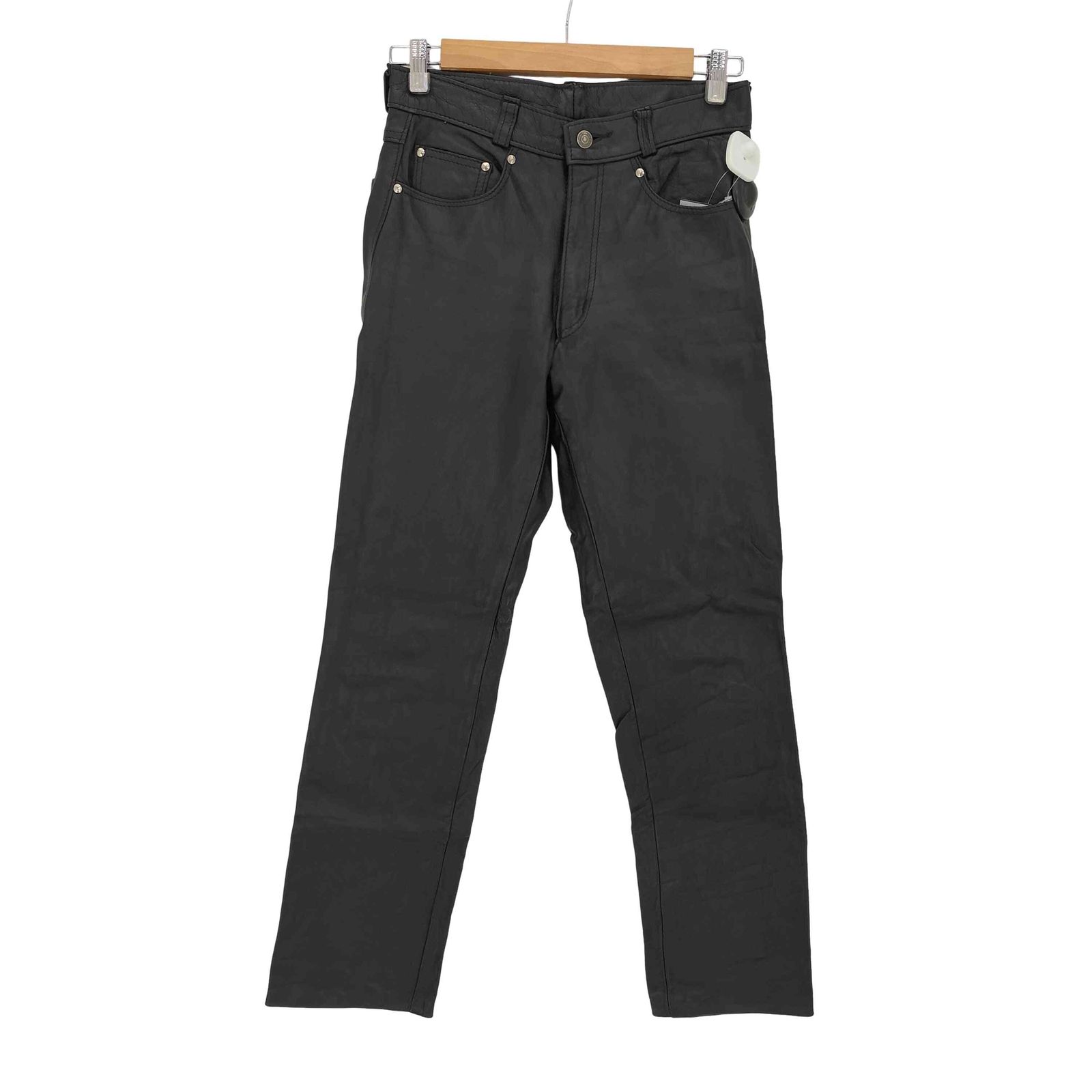 ショット Schott USA製 バックステッチ ジッパーフライ ストレートレザーパンツ メンズ US：30-31