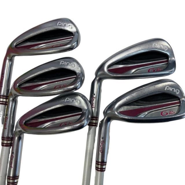【中古】 ピン G Le2 6S レディース レフティ アイアンセット IR ULT 240J(IR) (フレックスL) レディース 女性用 左利き レフティ 左用 Cランク ゴルフクラブ